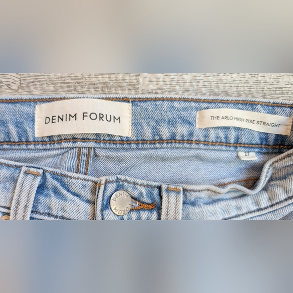 Denim Forum Arlo High Rise Straight - Picture 3 of 3